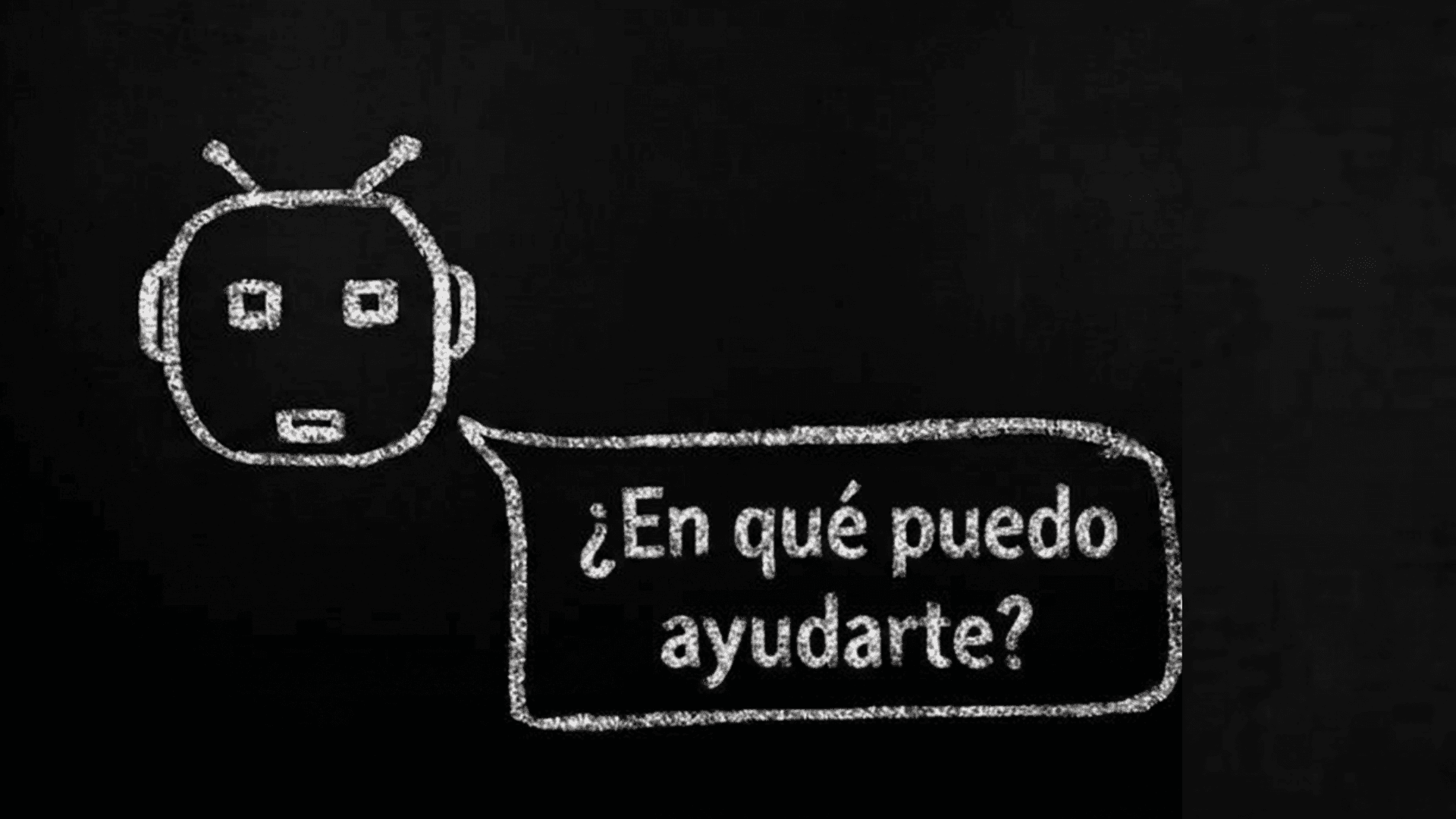Robot humanoide, metáfora de chatbot y automatización de soporte